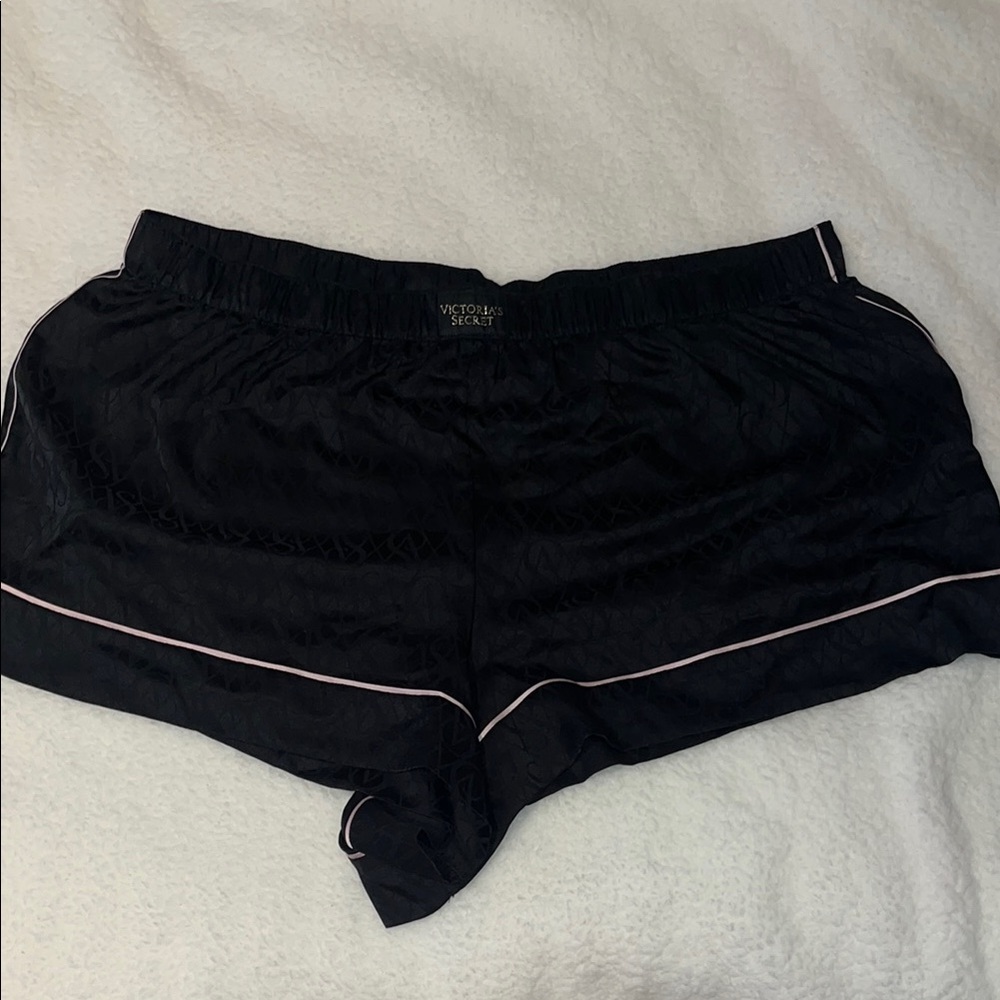 Victoria's Secret Black Women's Sleep Shorts - Satin